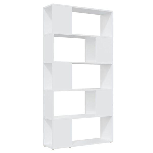vidaXL Book Cabinet Room Divider White 80x24x155 cm Engineered Wood