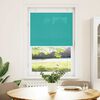 vidaXL Pleated Blind Petrol Green 80x100 cm Fabric Width 79.4 cm Polyester