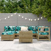 vidaXL 7 Piece Garden Sofa Set Impregnated Wood Pine