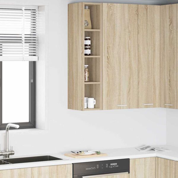 vidaXL Hanging Cabinet Sonoma Oak 20 x 29.5 x 100 cm Engineered Wood