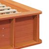 vidaXL Bed Frame Wax Brown 90 x 200 cm Solid Pine Wood