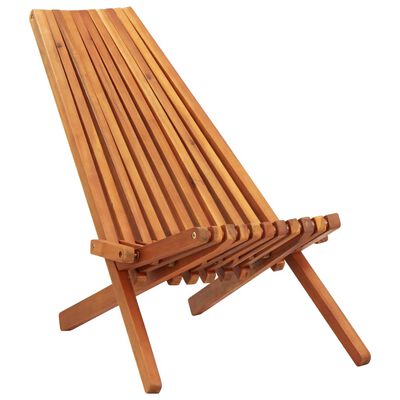 vidaXL Folding Outdoor Lounge Chairs 2 pcs Solid Acacia Wood