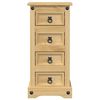 vidaXL Bedside Cabinet Corona 35x32.5x74 cm Solid Wood Pine