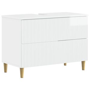 vidaXL Bathroom Sink Cabinet ARNHEM High Gloss White 82 x 41x 59 cm