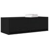 vidaXL TV Cabinet Black Oak 80x31x25.5 cm Engineered Wood