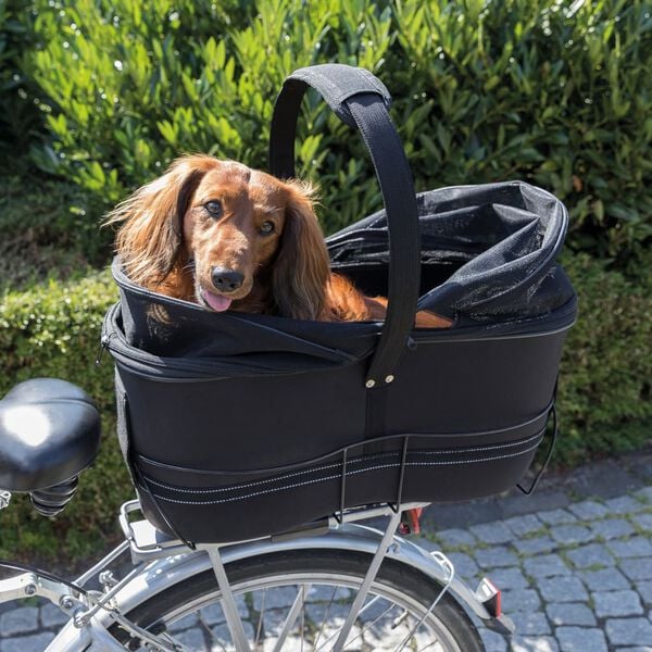TRIXIE Rear Bicycle Basket for Pets 29x49x60 cm Black