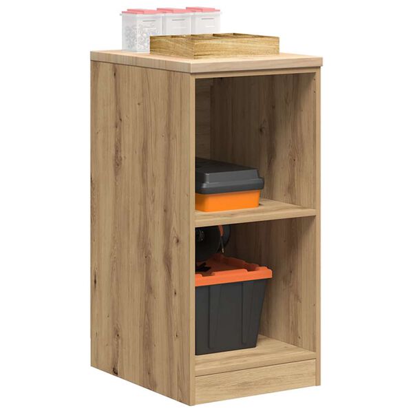 vidaXL Garage Storage Cabinet Artisan Oak 40x51x85 cm Solid Wood Pine