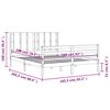 vidaXL Bed Frame without Mattress White 160x200 cm Solid Wood