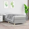 vidaXL Box Spring Bed Frame Light Grey Single Fabric (UK/IE/FI/NO only)