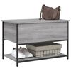 vidaXL Storage Bench Grey Sonoma 70x42.5x47 cm Engineered Wood