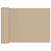 vidaXL Balcony Privacy Screen 150 x 200 cm Fabric with PU Coated Beige