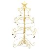 vidaXL Metal Christmas Tree with Stand Gold 90 cm Powder-coated steel