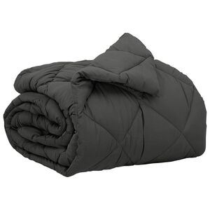 vidaXL Full Year Duvet Anthracite 200 x 135 cm Microfiber