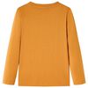 Kids' T-shirt with Long Sleeves Dark Ochre 128