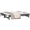 vidaXL Pull-out Day Bed without Mattress Grey 2x(90x190) cm