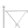 vidaXL Metal Replace Headboard White 137cm