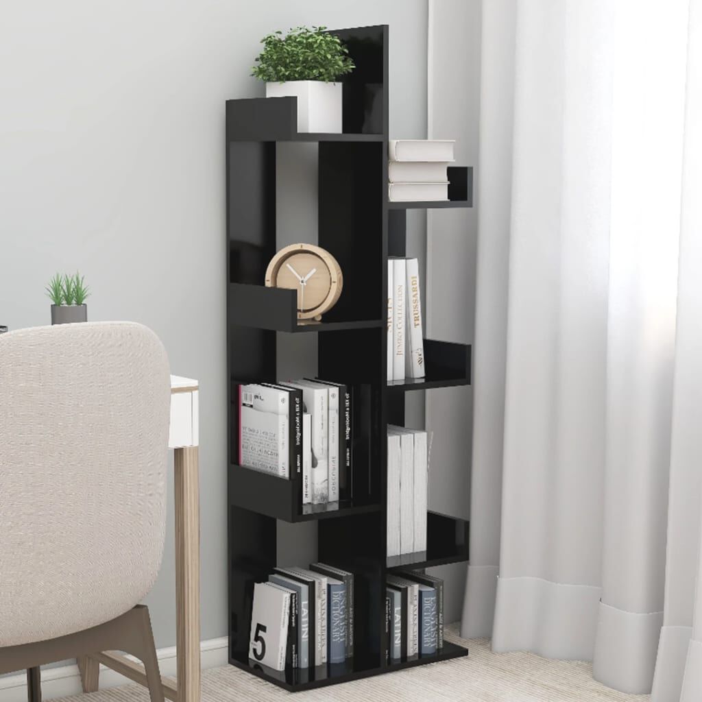 Black bookshelf sales cabinet