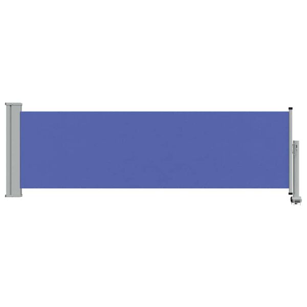 vidaXL Patio Retractable Side Awning 80x300 cm Blue