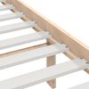 vidaXL Bed Frame without Mattress 150x200 cm King Size King Size Solid Wood