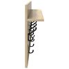 vidaXL Wall-Mounted Coat Rack with Shelf Sonoma Oak 80 x 40 x 12 cm