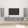 vidaXL TV Cabinet Set 4 pcs Grey Sonoma Engineered Wood