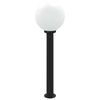 vidaXL Bollard Light with Sensor 80 cm Black IP44