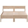 vidaXL Bed Frame without Mattress 135x190 cm Double Solid Wood Pine