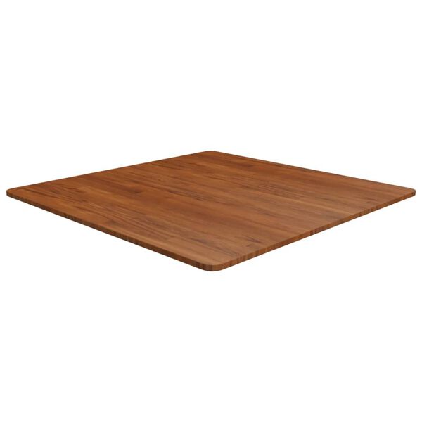 vidaXL Square Table Top Dark Brown 90x90x1.5cm Treated Solid Wood Oak