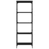 vidaXL Bookcase 5-Tier Black 59x35x171 cm Engineered Wood