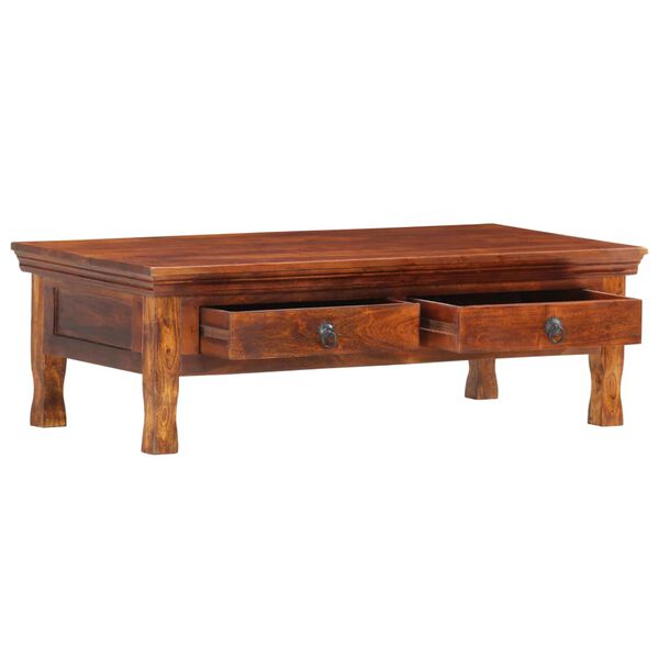 vidaXL Coffee Table 110x55x35 cm Solid Acacia Wood