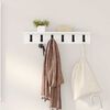 vidaXL Wall-Mounted Coat Rack Wall-mounted White 60 x 10.5 x 10.5 cm