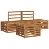 vidaXL Outdoor Sofa Set Natural Solid Acacia Wood