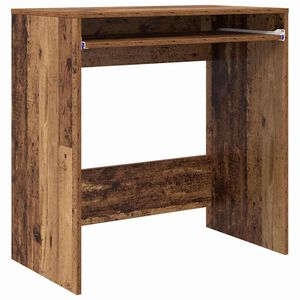 vidaXL Desk with Drawer Old Wood 77.5 x 43 x 79 cm Engineered Wood