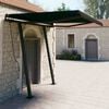 vidaXL Manual Retractable Awning with Posts 3x2.5 m Anthracite