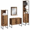 vidaXL Bathroom Furniture Set with Shelf 4 pcs Brown Engineered wood