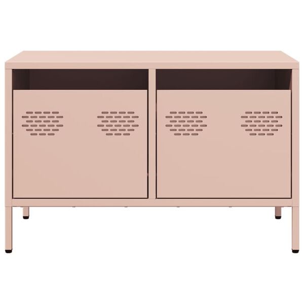 vidaXL TV Cabinet Pink 68x39x43.5 cm Cold-rolled Steel