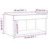 vidaXL TV Cabinet with LED Lights White 60x30x30 cm