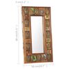 vidaXL Mirror with Buddha Cladding 50x80 cm Solid Reclaimed Wood