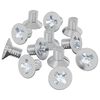vidaXL Countersunk Head Screws 32727 pcs Silver Iron