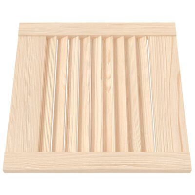 vidaXL Cabinet Doors Louvred Design 4 pcs 39.5x39.4 cm Solid Wood Pine