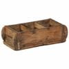 vidaXL Tray with Storage Brown 30 x 14 x 9 cm Solid Reclaim Wood