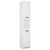 vidaXL Bathroom Cabinet | White | Engineered Wood | Tall | Bathroom Cabinet