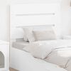 vidaXL Headboard with Headboard White 75 cm Engineered Wood