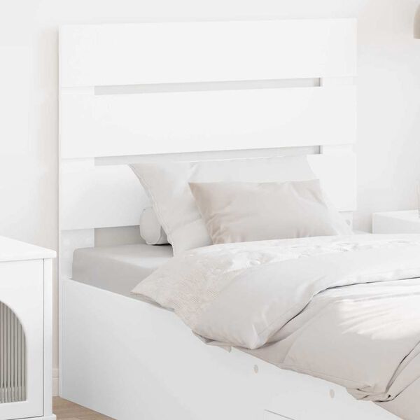 vidaXL Headboard with Headboard White 75 cm Engineered Wood