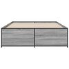 vidaXL Bed Frame without Mattress Grey Sonoma 120x200 cm
