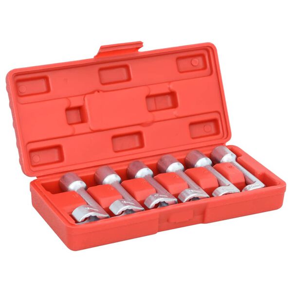 vidaXL 6 Piece L-type Open-ended Ring Wrench Socket Set