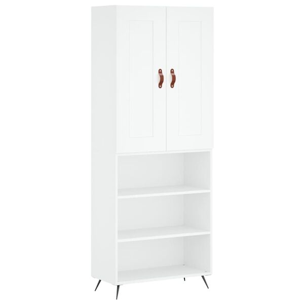 vidaXL Highboard White 69.5x34x180 cm Engineered Wood