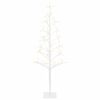 vidaXL LED String Christmas Tree White 18 x 18 x 120 cm Steel 140 LEDs