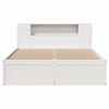 vidaXL Bed Frame without Mattress White 140x200 cm Solid Wood Pine