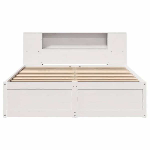 vidaXL Bed Frame without Mattress White 140x200 cm Solid Wood Pine